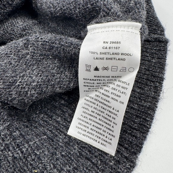 Pendleton Washable Wool Cardigan Sweater Pockets Gray Womens‎ Size L - Picture 8 of 10